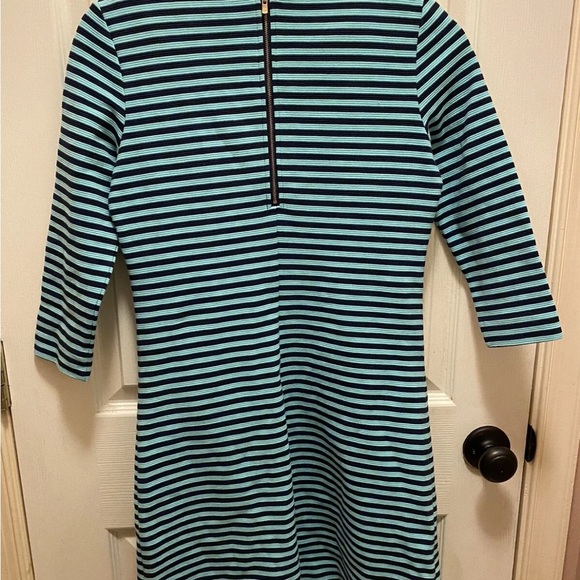 Lilly Pulitzer Striped Turquoise and Black Dress Sz S EUC!! - Picture 10 of 14